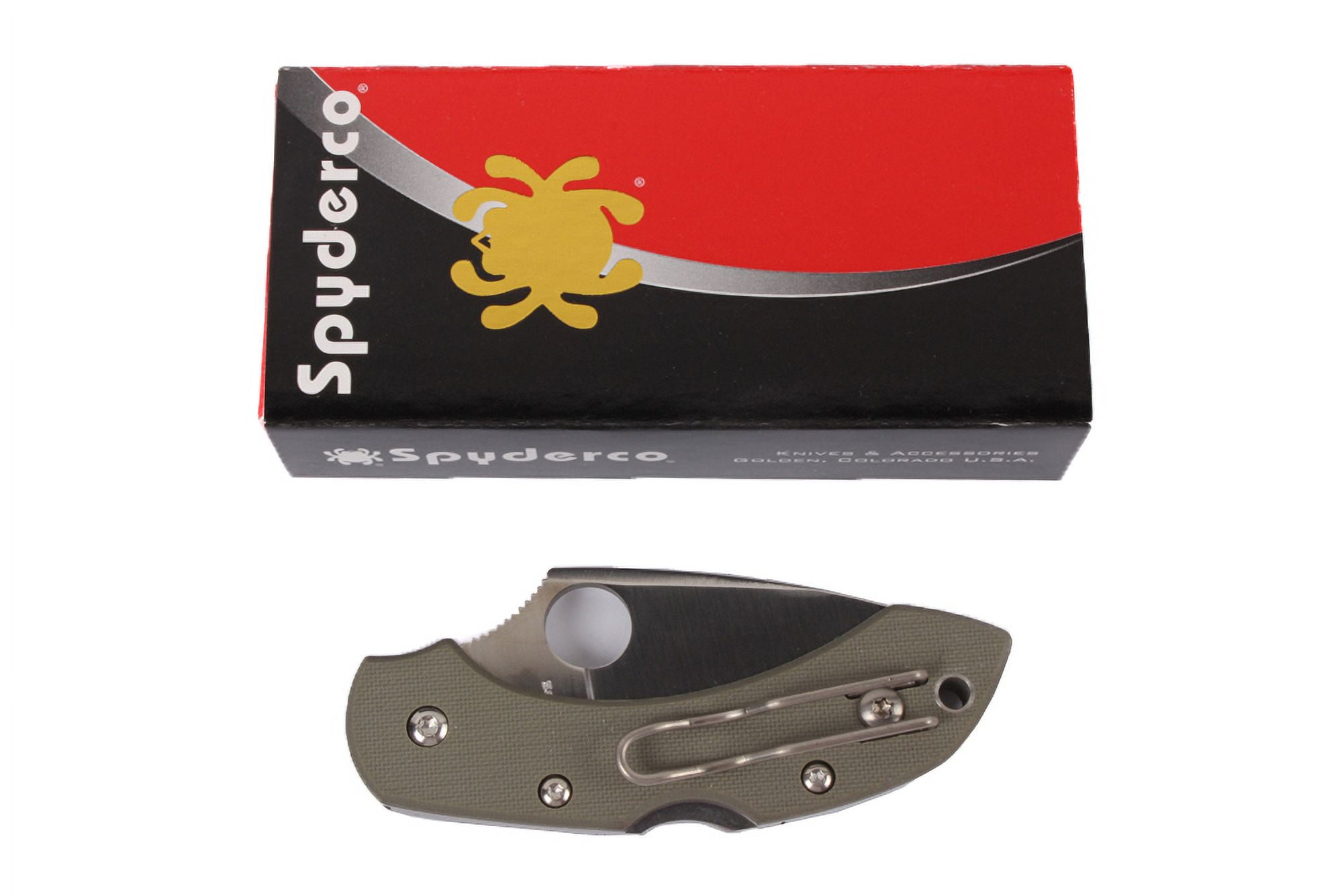 Spyderco Dragonfly G-10 Foliage Green G-10 PlainEdge Folding Knife