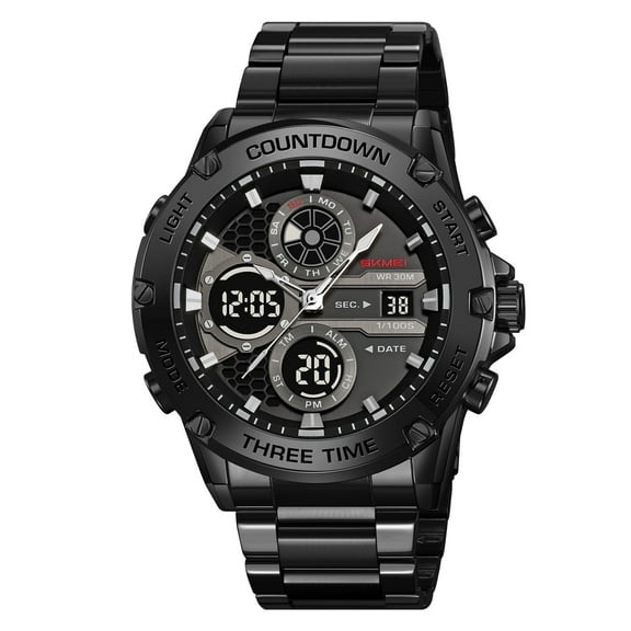 SKMEI Tactical Digital Sports Watch – Waterproof Military Style with LED, Alarm, Stopwatch & Date Display