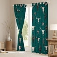 thumbnail image 3 of Feelyou Tribal Sheep Skeleton Blackout Curtains Set of 2 (52x84 Each) for Teen, Cactus Plant Botanical Window Curtains, Wsetern Cowboy Cowgirl Curtains and Drapes, Blackout Curtains Home Decor, 3 of 6