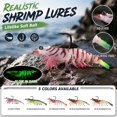 thumbnail image 2 of Soft Shrimp Fishing Lure, Lead Weighted Lifelike Prawn Shape 3.15 in 8g to Catch Snakehead Topmouth Culter Outdoors Freshwater Saltwater Tackle Gear Equipment., 2 of 6