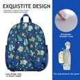 thumbnail image 5 of Waterproof Student Daypack with Ocean & Beach Coral Print - Spine-Friendly, Durable Backpack for School & Commuters, 5 of 6