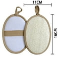 thumbnail image 4 of Esponja de lufa natural exfoliante corporal - Paquete de 2 esponjas de lufa para ducha - Lufa para mujeres y hombres - Hecha con esponja de lufa biodegradable para ducha y baño, 4 of 5