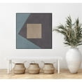 thumbnail image 2 of Giant Art Canvas  20x20 Blue Silk Abstract I Framed in Multi-Color, 2 of 3