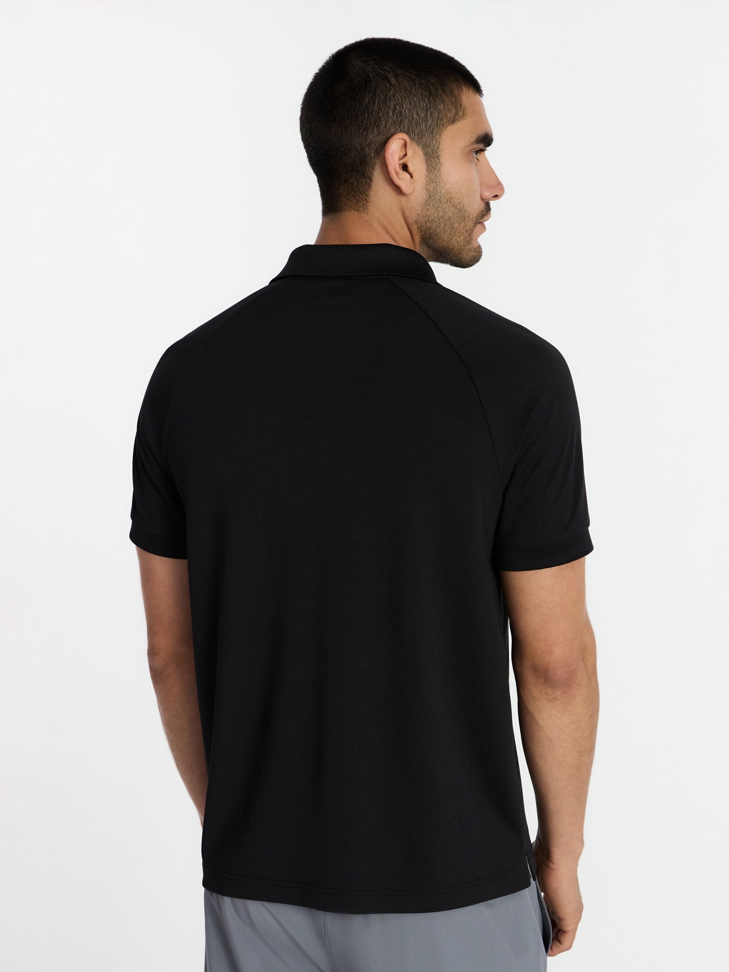 Athletic Works Men's and Big and Tall Men's Active Mesh Polo Shirt, Size XS-5XL