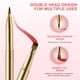thumbnail image 5 of Pincel retráctil de doble punta para labios Frcolor, corrector, lápiz labial, sombra de ojos, base, maquillaje, 5 of 7