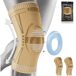 Copper Joe Knee Compression Sleeve, Knee Brace Sleeve Pain Relief  ,Weightlifting, Running, Meniscus Tear, ACL, Arthritis - 2 Pack - Small