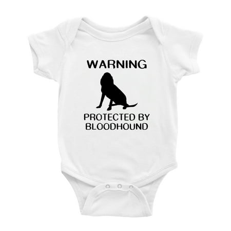 

Warning: Protected by A Bloodhound Dog Funny Baby Romper Creeper (White 18-24 Months)