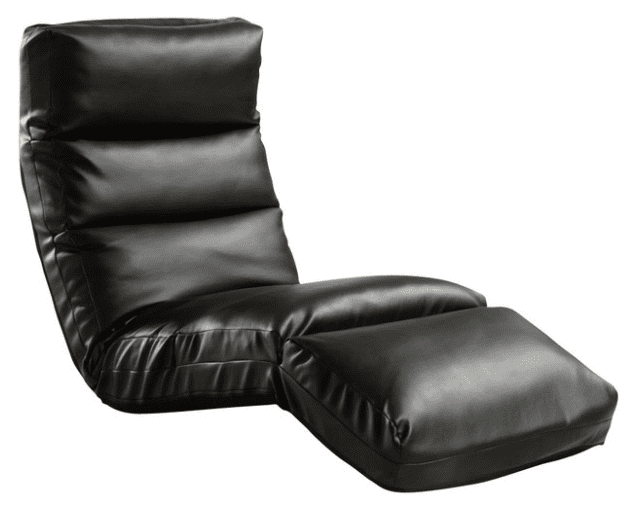 Homelegance Gamer Floor Lounge Gaming Chair, Black