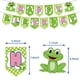 thumbnail image 4 of Frog Birthday Party Supplies, Frog Birthday Decorations Balloon Set with Happy Birthday Banner, Cake Toppers, Balloons and Tablecloth for Boys Girls 1, 4 of 5