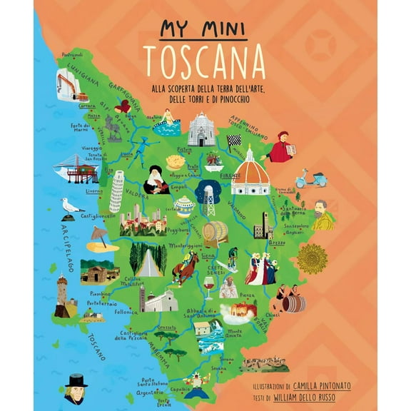 William Dello Russo My mini Toscana. Alla scoperta della terra dell’arte, delle to (Hardcover)