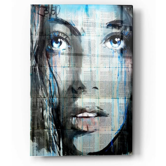 Epic Art 'Blue Sway' by Loui Jover, Acrylic Glass Wall Art, 12"x16"