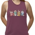 thumbnail image 2 of Holiday Drinks Christmas Women's Muscle Tank Small Shiraz, 2 of 5