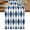 Blue, variant on Black Grey Plaid Table Runner 36 Inches, Modern Geometric Minimalist Checkered Bed Runner Dresser Scarves Tabletop for Indoor Outdoor Parties/Ceremony/Banquet, 13"x 36"