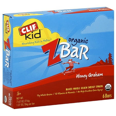 Clif Kid Honey Graham Z Nutrition Bar, 1.27 oz, 6ct (Pack of 6)