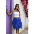 thumbnail image 4 of Tulle Skirts for Women Fairy Skirt Tutu A-Line Mesh Layered Skirts Midi Length High Elastic Waist Long Skirt White Tulle Skirt, 4 of 5