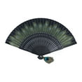 thumbnail image 2 of Chinese Fan, Widely Used Foldabe Portable Beautiful Peacock Pattern Hand Fan  For Clothes Decoration For Gift For Dance Performance, 2 of 8