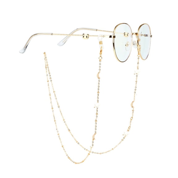 Slccxzc Metal Glasses Chain Eyeglasses Strap Holder Reading Glass Cords Lanyard Necklace