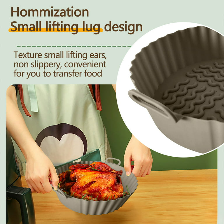 Air Fryer Liners Reusable, Easy Clean Ceramic Liners for Air Fryer