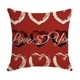 thumbnail image 4 of Heart-Shaped Valentine's Day Pillowcase - 177 x 177 Inch Decorative Cushion Cover, Premium Fabric with Hidden Zipper for Sofa & Patio Decor, 4 of 4