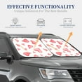 thumbnail image 4 of Haiem Pink Hearts Car Windshield Sun Shade (2 Pieces) Foldable Windshield Sun Shade Car Accessories for Truck SUV Pickup-Large, 4 of 7