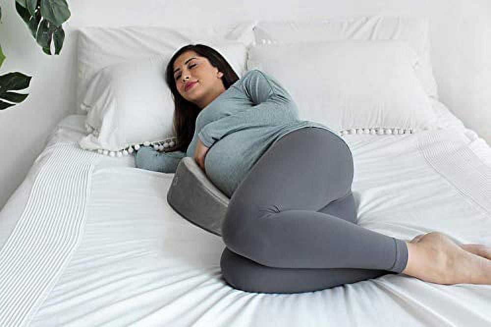 Knee Pillow Support for Sleeping – Memory Foam Wedge – 2020 Tooth Shape –  Relives Pain in Hip and Joints – Usable as Pregnancy Rest Pillow - Washable  Cover 