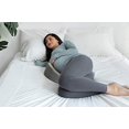 thumbnail image 3 of PharMeDoc MommyWedge Pregnancy Wedge Pillow - Memory Foam Maternity Support for Back, Belly, Knees - Includes Soft Velvet Cover, 3 of 6