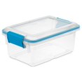 thumbnail image 2 of Sterilite 7.5 Quart Clear Plastic Storage Box & Lid w/ Blue Latches (12 Pack), 2 of 4