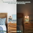 thumbnail image 5 of Lighthouse Ship Waves Island Table Lamp USB Bedside Desk Nightstand Lamp Printed Gifts Small Lamp Wood Base for Bedroom Living Room Kids Room College Dorm, 5 of 7