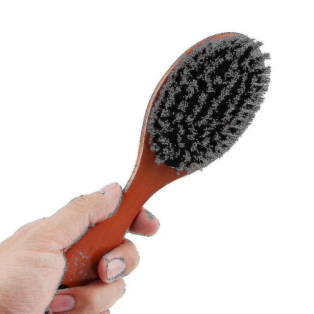 Cepillo para el Pelo LIUXGMXG con Cerdas Naturales Antiestáticas Mango de Madera