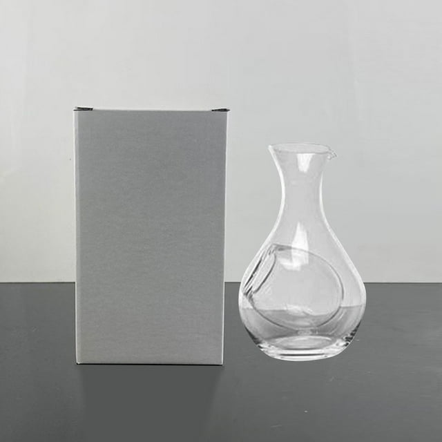 Shisuyan Carafe en Verre pour Saké Froid : 400ML Carafe de Service pour Fêtes - Distributeur de Boissons en Verre pour Glace pour Réunions Célébrations