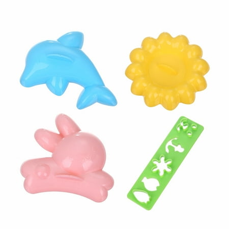 

4pcs/Set Cartoon Sushi Maker Kitchen DIY Chef Rice Ball Bento Mould Boiled Egg /Rice Roll Mold Kitchen Accessories