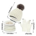 thumbnail image 2 of Winter Beanie Hat Scarf Gloves Set for Women – Stylish Cozy Thermal Cold Weather Accessories for Outdoor Activities, Travel, and Holiday Gifting – 3 Piece Pack, 2 of 5
