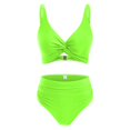 thumbnail image 5 of MSJUHEG Women's Tankini and Shorts Women's Bikini Sets Front Two Piece Swimsuit Swim Dress Bathing Suit Bathing Suits One Piece Swimsuit Womens Bathing Suits Light Green M, 5 of 5