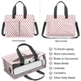 thumbnail image 2 of Canvas Tote Bag for Women with Compartments, Large Red Polka Dot Teacher Student Shoulder Bag Nurse Purses Crossbody Bags Work Laptop Book Bag Satchels Handbags, 2 of 6