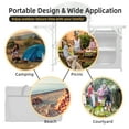 thumbnail image 6 of Costway Foldable Camping Table Outdoor BBQ Portable Grilling Stand w/Windscreen Bag, 6 of 9