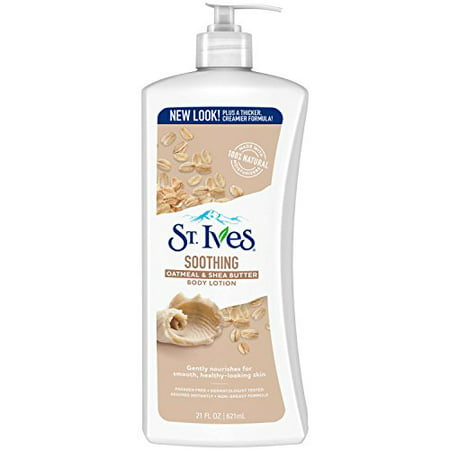 St. Ives Soothing Body Lotion, Oatmeal and Shea Butter, 21 (Best Shea Butter Moisturizer)