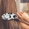 thumbnail image 3 of Halloween Doodle Elements Hair Brush,Girls Detangling Hair Brush,Glide Through Tangles with Ease for Wet & Dry Hair,8.8"X2.8", 3 of 7