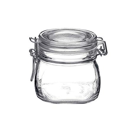 

Rocco Fido 17.5 Ounce Glass Storage Jars:17 OunceClear