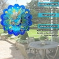 thumbnail image 5 of Liranovly 3D Metal Whale Wind Spinner-Hanging 12in Spinfinity Designs Wind Spinners for Outdoor & Indoor Decorations, 5 of 7
