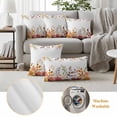 thumbnail image 6 of Fall Flowers Outdoor Waterproof Pillow Covers, Country Autumn Leaves Thanksgiving Plant Decorative Square Throw Pillowcase Sofa Cushion Sham for Patio/Couch/Chair, 16"x16" 2 Pack, 6 of 8
