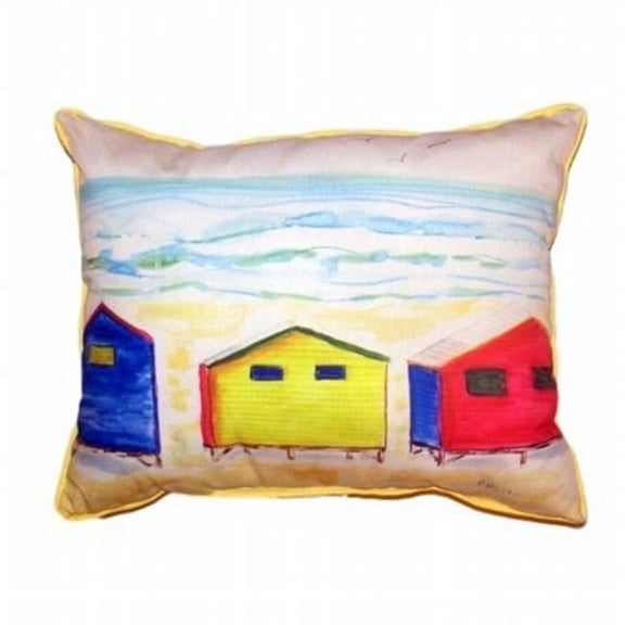 Beach Bungalows Extra Large Zippered Pillow - 20 x 24 in.