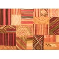 thumbnail image 1 of Ahgly Company Indoor Rectangle Patchwork Orange Transitional Area Rugs, 2' x 5', 1 of 1