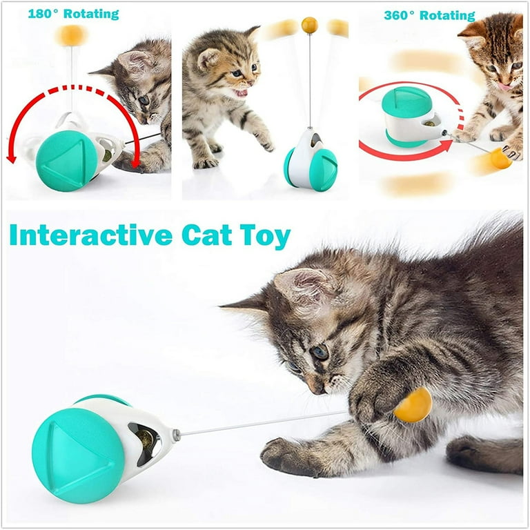 Petdiary Tumbler Interactive Cat Toy, Cat Treat Puzzle Toy, Cat