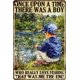 thumbnail image 1 of Boy And Fishing There Was A Boy Who Love Fishing Tin Sign Retro Metal Sign Wall Decor for Kitchen Home Living Room Gate Bar 12×8 Inch, 1 of 5