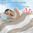 thumbnail image 3 of Beige Stripes Cooling Blanket, Lightweight Breathable Summer Throw Blanket with Double Sided Cold Effect, Simple Beige White Texture Picnic Beach Blankets Bed Sheet for Hot Sleepers 50"x60", 3 of 8