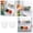 Clear, variant on Functional Refrigerator Side Door Organizer for Efficient Food Storage and Seasoning Separation 2PCS