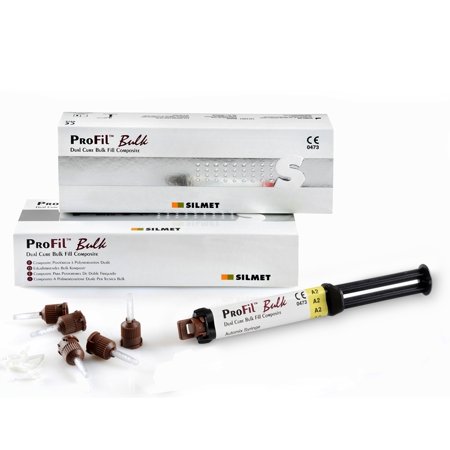 Dental Silmet ProFil Bulk Fill Composite A2 Automix Syringe 5ml. (Short Data: 12/10/2023)