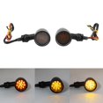 thumbnail image 3 of Fugacal 12V Motorbike Signal Indicator,2Pcs Motorcycle Turn Signal Lamp Brake Light Vintage Grille Modification Accessory, 3 of 8