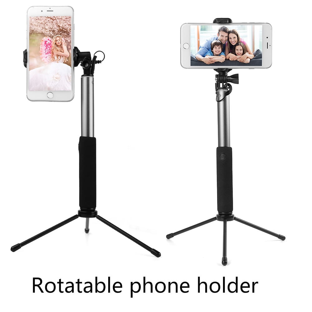 BUNDLE: Kona Vegan Leather Folio Wallet Case (Blue) & Selfie Stick Mini Tripod 2.0 (Silver) for Apple iPhone XS / X - Kickstand, Card Slots, Car Mount Compatible, Magnetic Closure