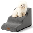 thumbnail image 1 of PetSafe Curved Dog Stairs – Foam Ramp for Small Pets, Non-Slip Ladder for Bed & Sofa with Waterproof Cover, 1 of 5